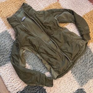 Green The North Face hoodie jacket XS